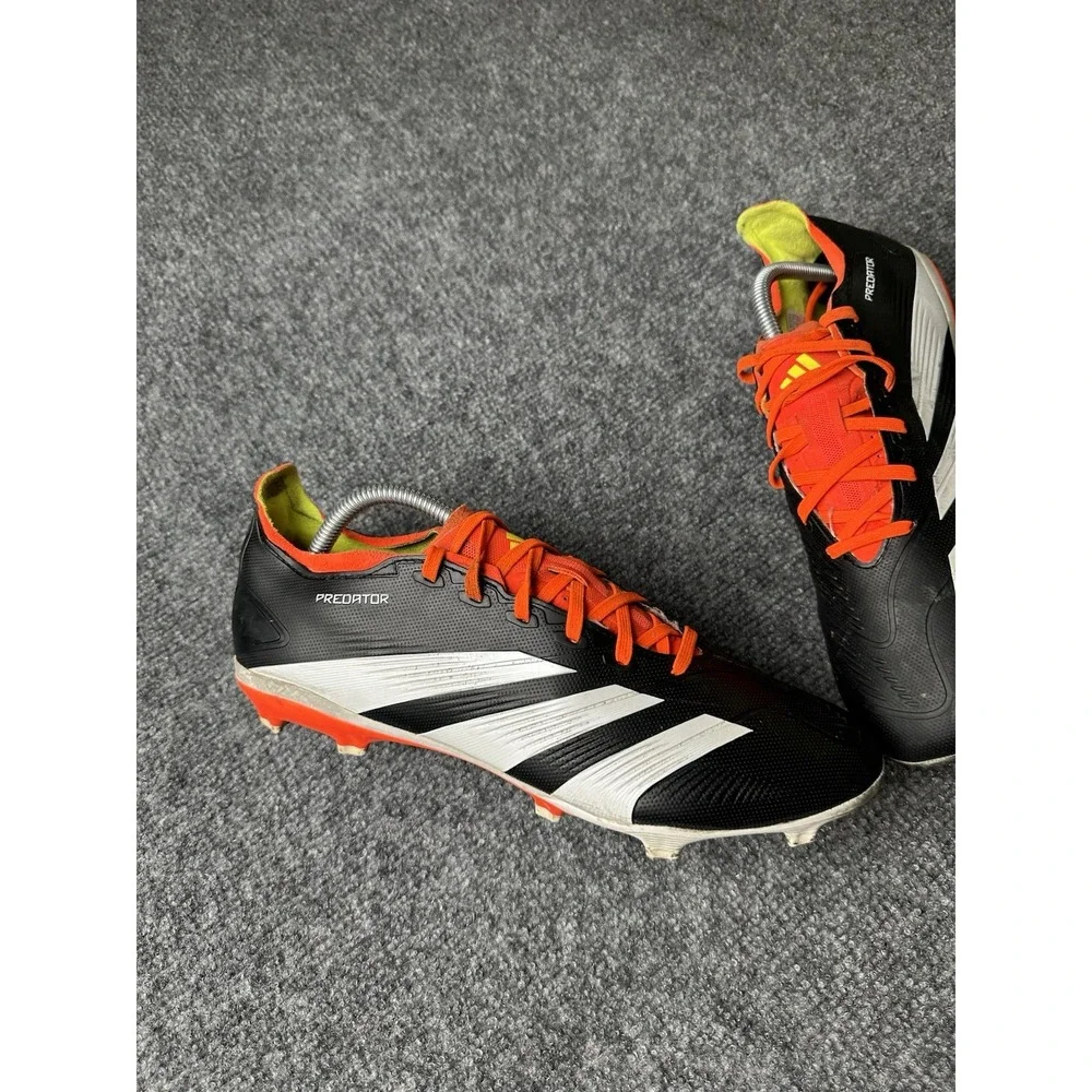Mens Soccer Adidas Predator Accuracy .3 FG Black White Red Cleats, Size US 10